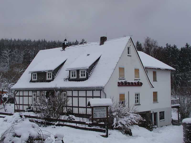 Pension im Schnee