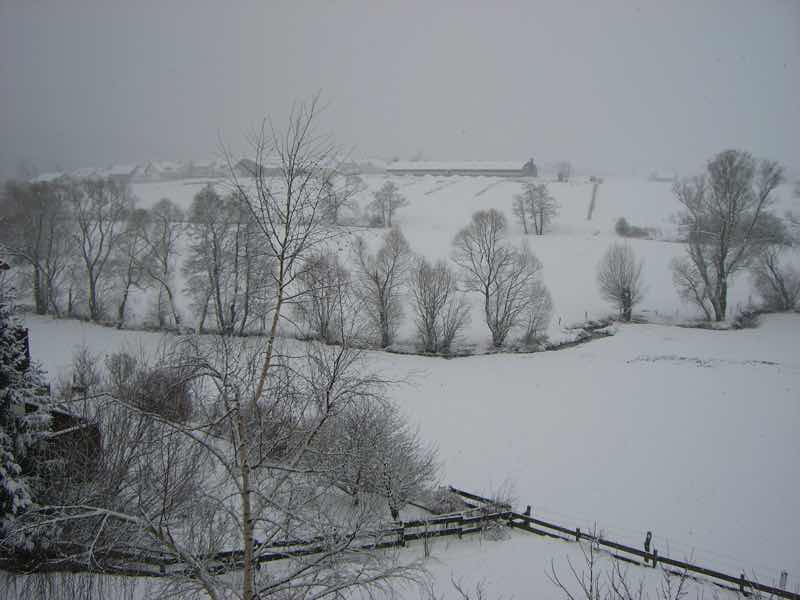 Ölfewiesen - Blick zum Dorf